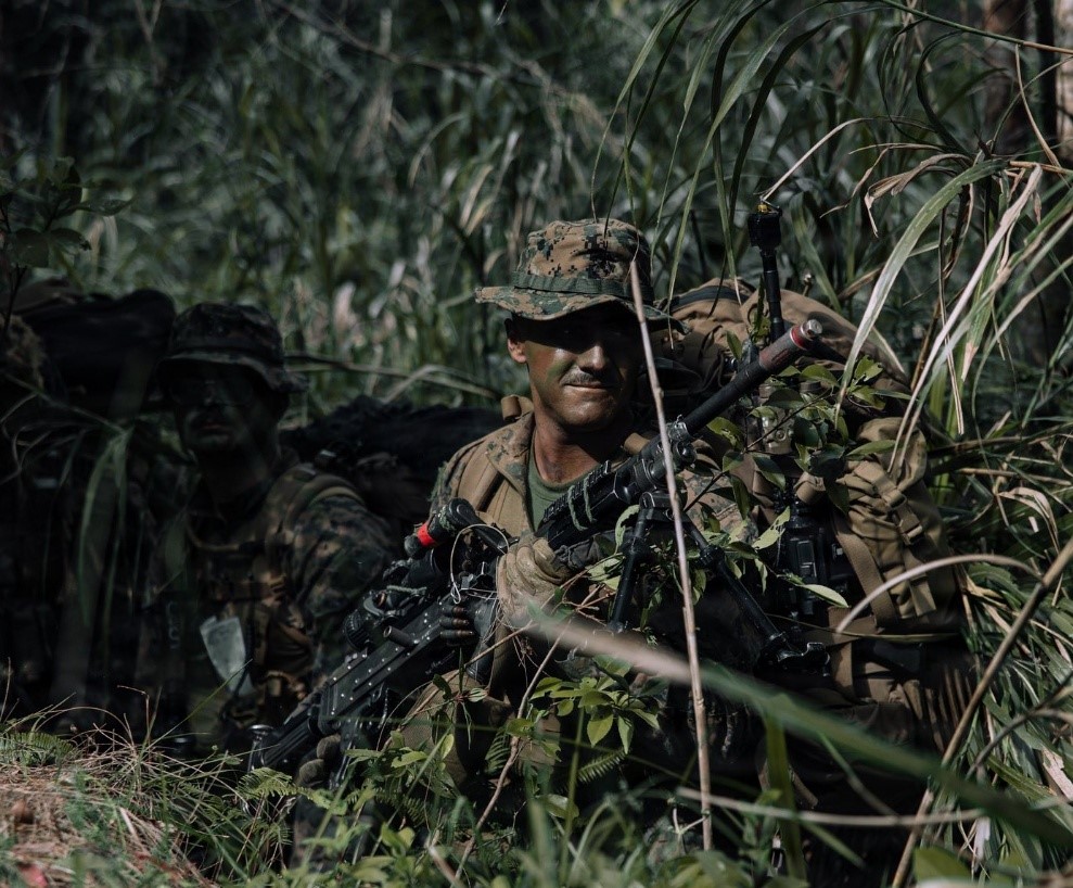 Man in camoflage