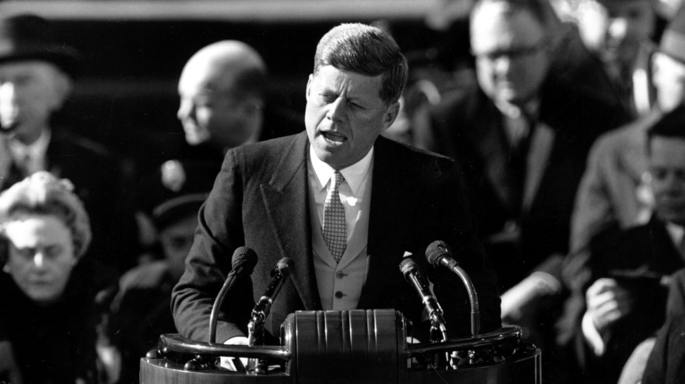 President Kennedy giving a speech