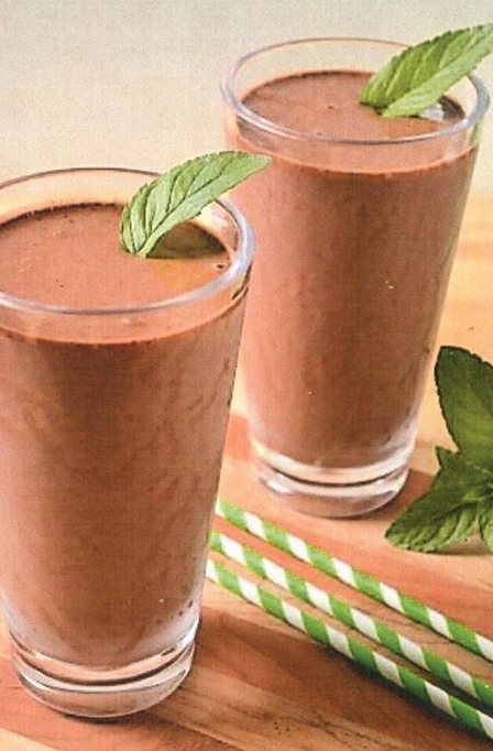 Rich chocolate protein shake