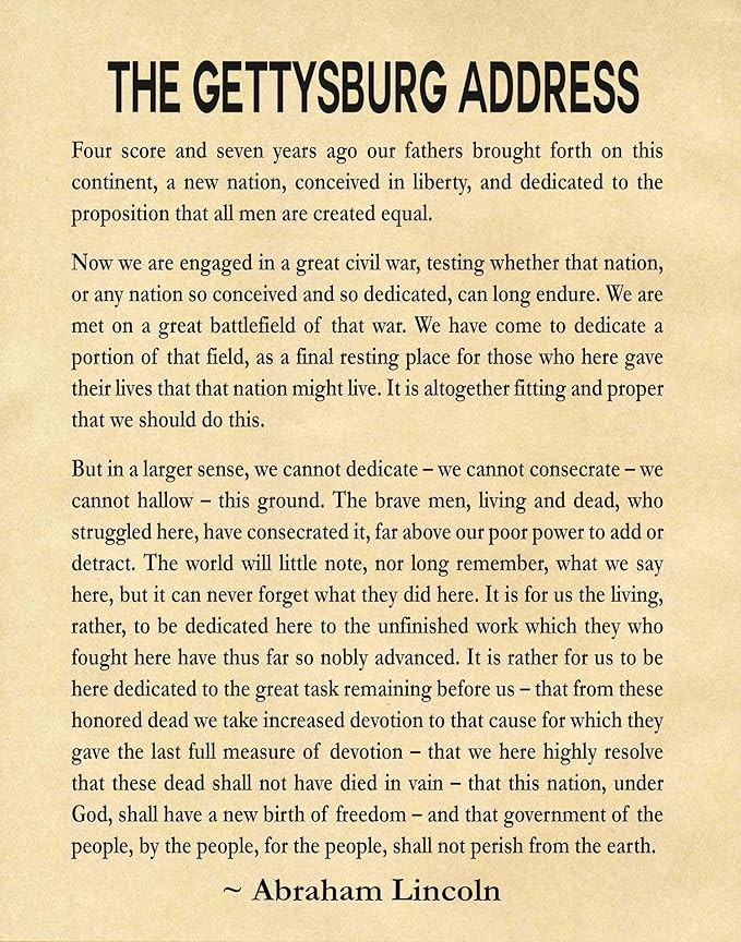 The Gettysburg Address