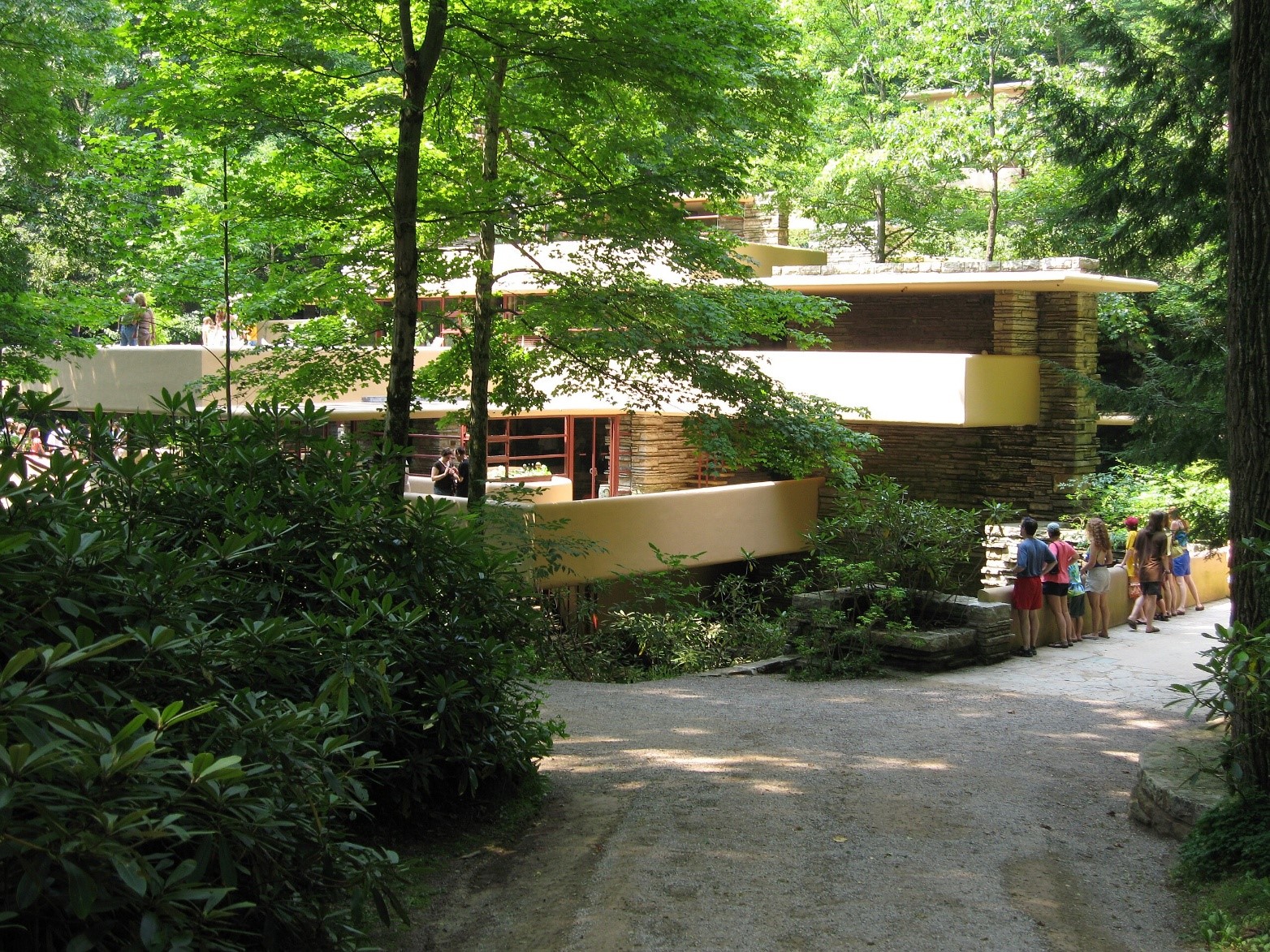 Visitors at Fallingwater