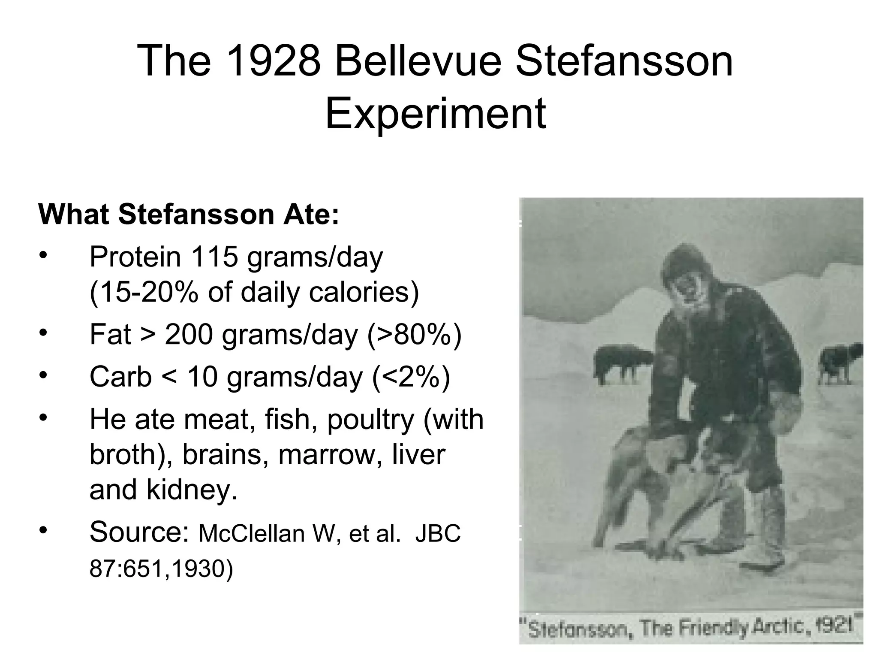 What Stefannson Ate