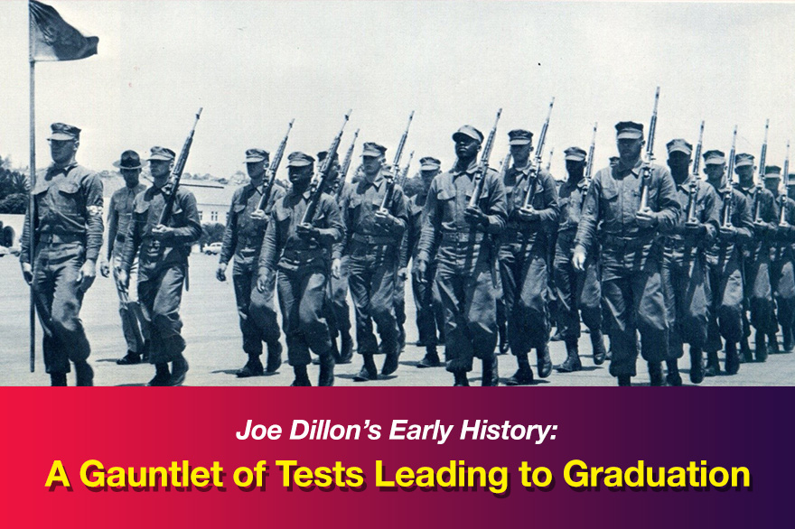 Historical photo of US Marines marching