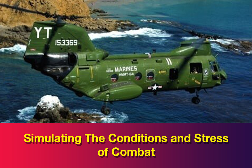 Military helicopter: Simulating The Conditions and Stress of Combat