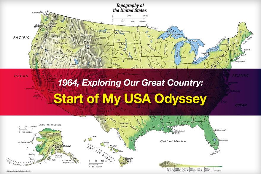 Map of USA, title graphic