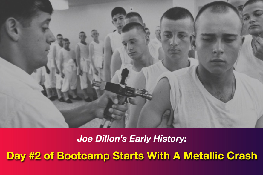 Marine getting a vaccine